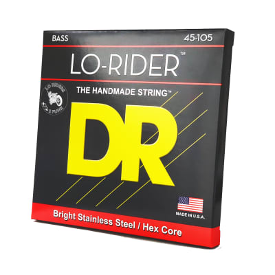 DR Strings Lo-Rider Stainless Steel Bass Strings: Medium 45-105 image 4