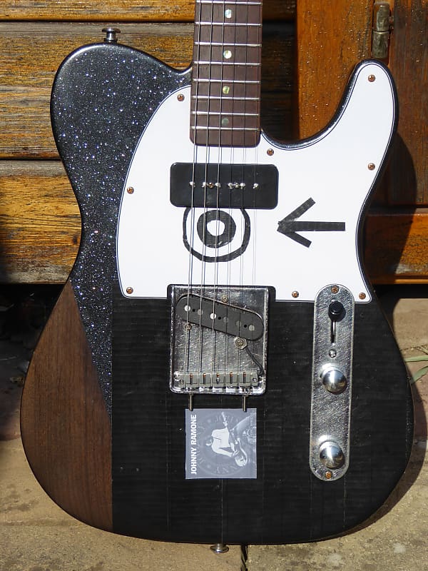 DY Guitars Eddie Vedder tribute black sparkle relic tele body PRE-BUILD ORDER image 1