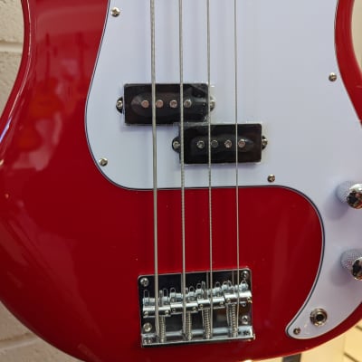 Nashville Guitar Works 215RD Electric Bass Guitar - Red image 2