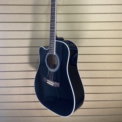 Takamine Legacy EF341SC, Left-Handed Acoustic-Electric Guitar - Black w/OHSC + FREE Shipping #111 image 6