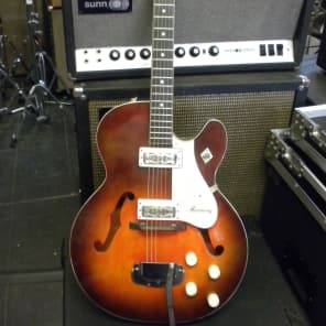 Harmony Rocket 1960,s Red archtop electric image 2