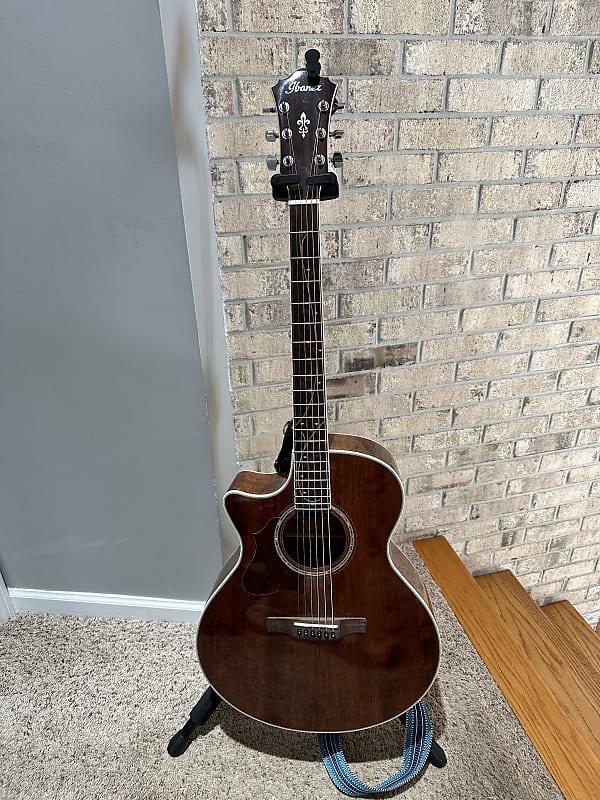 Ibanez Ae245l Nt 6 String Acoustic Electric Guitar Reverb 