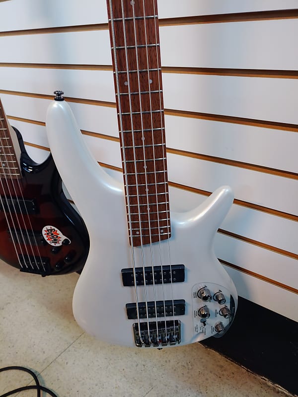 Ibanez SR305E PW Pearl White Electric Bass Guitar | Reverb