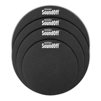 Evans SO-0244 SoundOff Drum Mute Pack - Fusion (10,12,14,14")