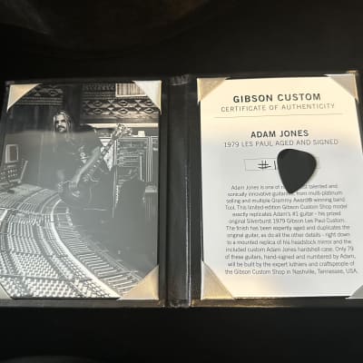 Gibson Custom Shop Adam Jones V1 Signature '79 Les Paul Custom (Aged, Signed) 2020 - Silverburst Relic image 10