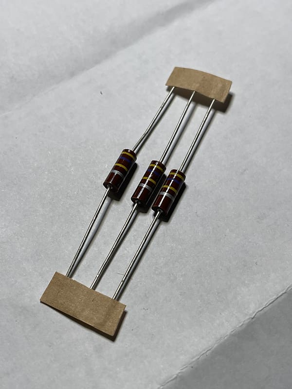 Kamaya 470k ohm carbon comp resistors (3) Reverb