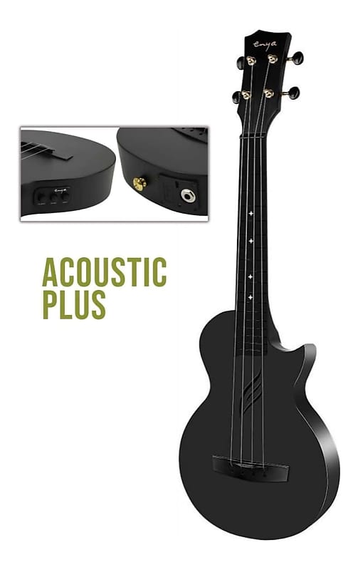 Enya Nova U Carbon Concert Ukulele Acousticplus Black Reverb