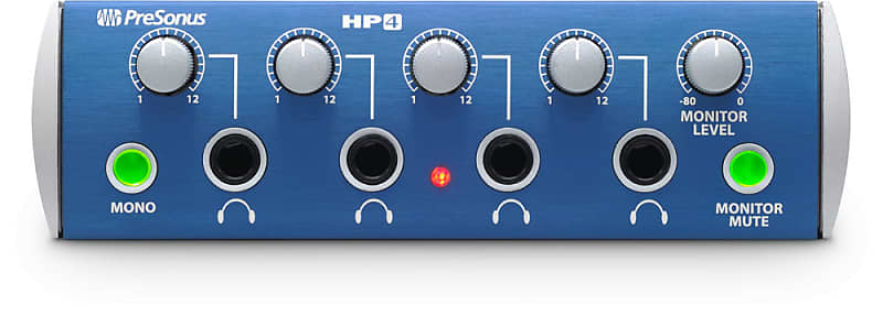 PreSonus HP4 - 4 Channel Headphone Distribution Amplifier image 1