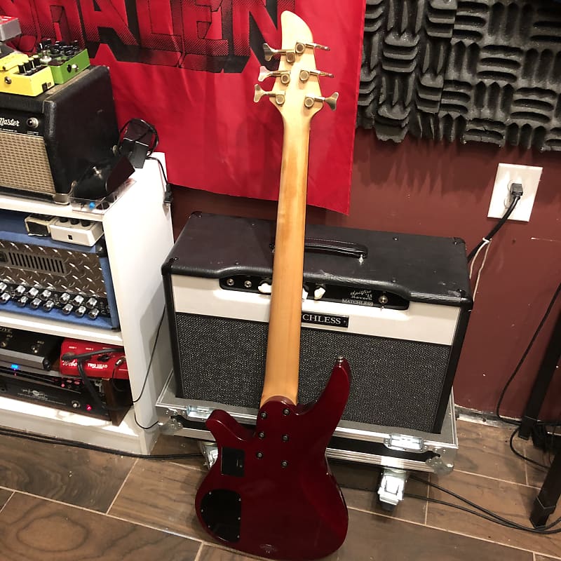 Yamaha RBX John Myung 6 string bass guitar red Dream Theater signature six  RBX-6JM 6JM | Reverb