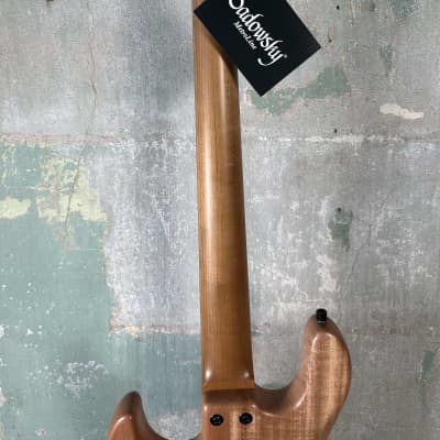 Mint Sadowsky MetroLine Limited Edition Masterbuilt M/J Bass 2024 - Marbled Padouk top with Okoume body image 9