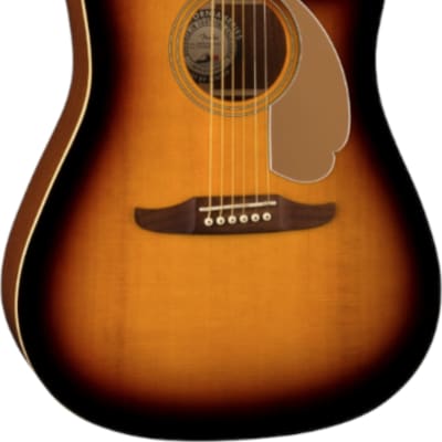 Fender Redondo Player Dreadnought Acoustic-Electric Guitar, Solid Spruce Top, Sunburst image 1