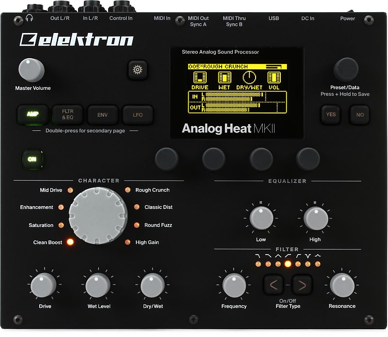 Elektron Analog Heat MKII Stereo Analog Sound Processor | Reverb