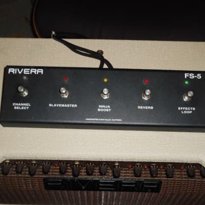 Rivera M 60  Head  Anniversary edition only made 1 year Rare Blonde w/footswitch image 6