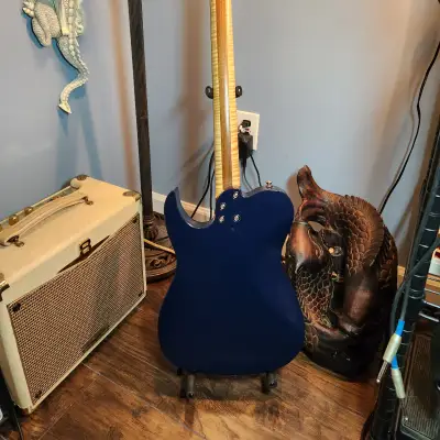 Leets Telecaster Style  2016 Dark Blue W/figured Maple Top image 10