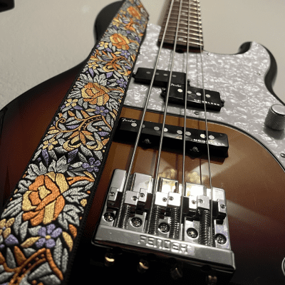 Custom Fender American Ultra precision bass  2019 Sunburst image 3
