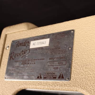Fender '63 Reverb Unit Reissue - White Tolex image 6