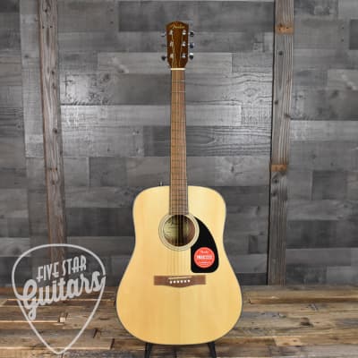 Fender CD-60 Dreadnaught Acoustic Guitar  with Hard Case - Natural Gloss Finish image 2