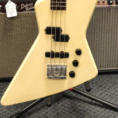 Hamer Blitz Bass USA Explorer Shape! Antique White!