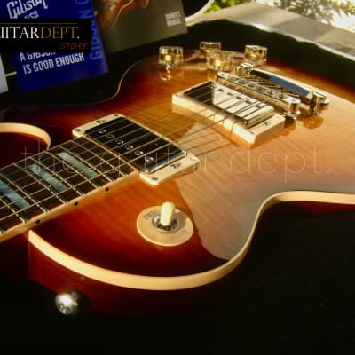♚NEW OLD STOCK !♚ 2015 GIBSON LES PAUL TRADITIONAL 100th Ann. ♚ ICED TEA AAA ♚ MOP ♚Standard♚OHSC image 7