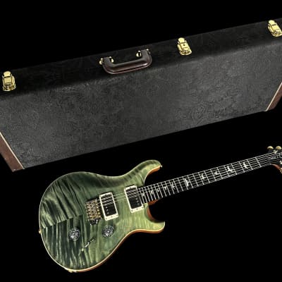 2016 Paul Reed Smith PRS Custom 24 Fat Back 10 Top Wood Library with PRS Metal TCI  Pickups ~ Trampas Green Fade image 11