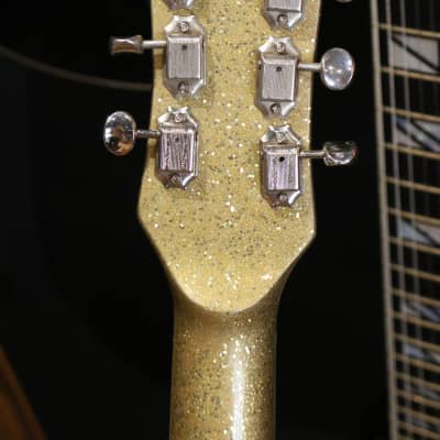 Guitare Type Mosrite "Discoramones" Philippe Dubreuille Gold Sparkle 2020 image 8