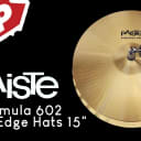 Paiste Formula 602 Sound Edge Hi Hat Cymbals 15"