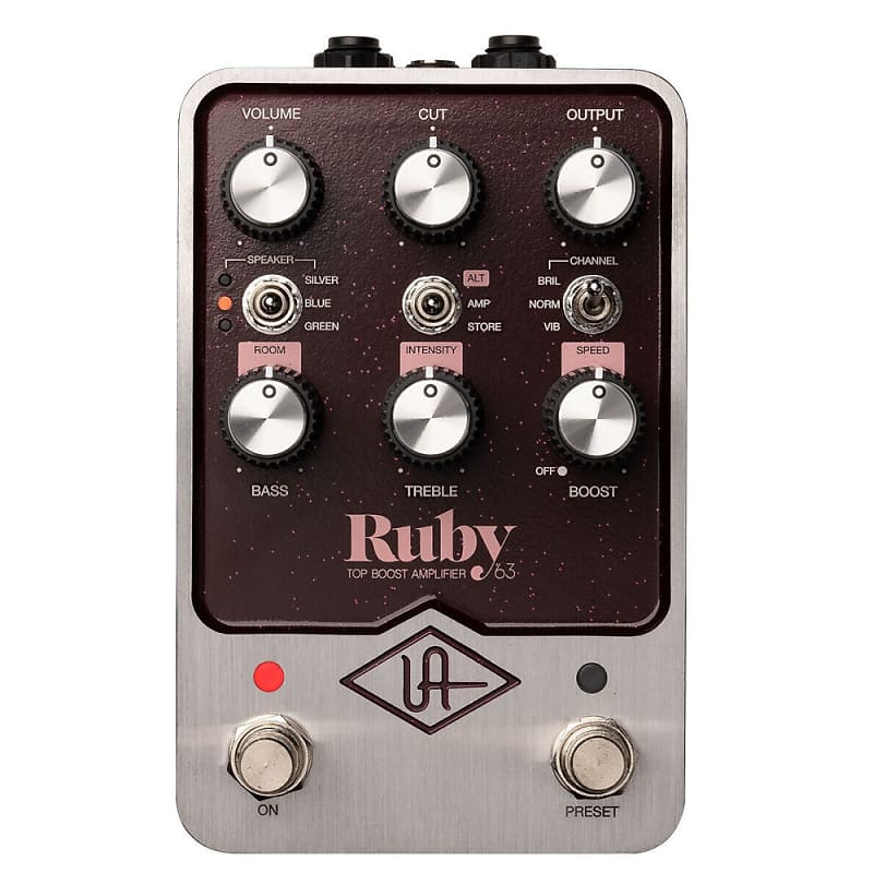 UNIVERSAL AUDIO UAFX RUBY Authentic Re-creation of '63 Top Boost Amplifier Modeling Stompbox image 1