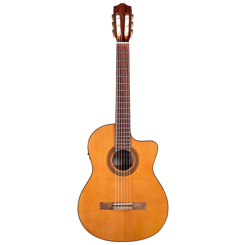 Cordoba C5-CE CD Solid Cedar Top / Layered Mahogany Acoustic-Electric Classical Guitar - Natural image 1