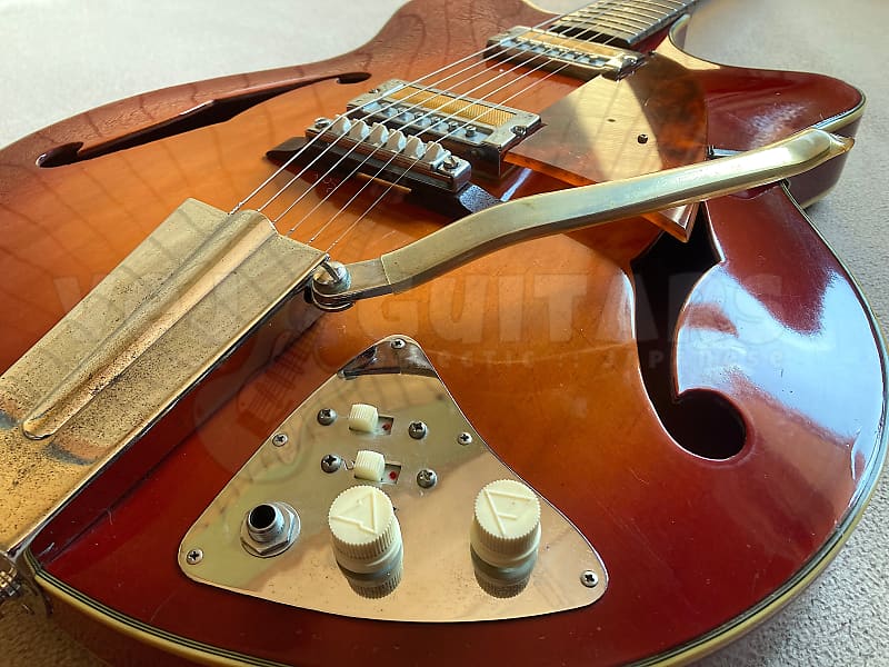 ギター GUYATONE SG-12T ORIG FOIL PUPS 1966 OHSC GUYATONE SG-12T *ORIG FOIL PUPS* MIJ VINTAGE 1966 335 w/OHSC