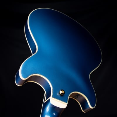 Ibanez AMH90 AM  Expressionist Semi-Hollow Electric Guitar - Prussian Blue Metallic SN 22020977 image 8