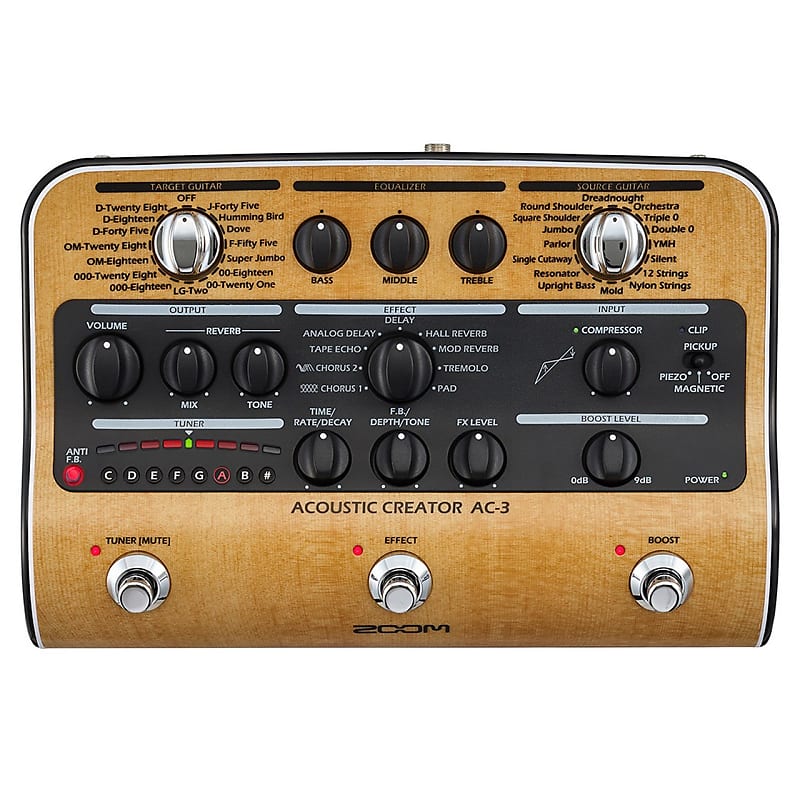 ZOOM AC-3 アコースティックギター用エフェクター お取寄せ商品】ZOOM(ズーム) AC-3 (アコースティックギター用