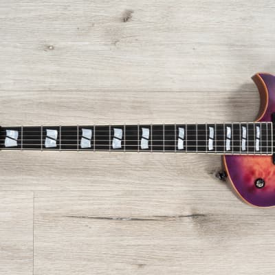 ESP USA Eclipse FR Guitar, Floyd Rose Tremolo, EMG 81-X / 85-X Pickups, Quilt Cranberry Burst image 8
