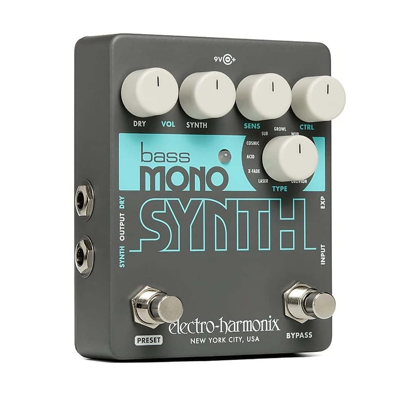 Electro-Harmonix Bass Mono Synthesizer Guitar Effects Pedal image 1