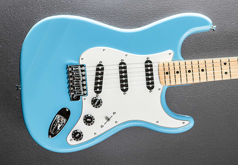 Fender MIJ Limited International Color Stratocaster - Maui Blue w/Maple image 1