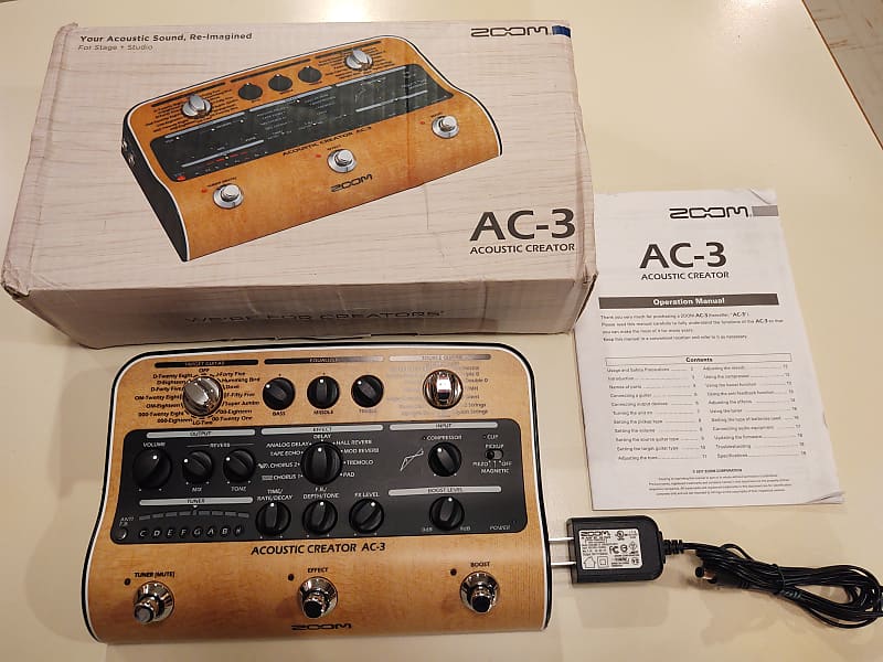 Zoom AC-3 Acoustic Creator DI/Multi-Effect 2010s - Brown | Reverb