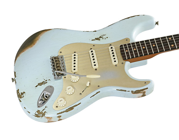 ★Custom HardRelic SonicBlue Stratocaster Fender Custom Shop GT11 Heavy Relic Stratocaster - Sonic