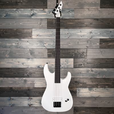 ESP TD M-4 Arctic Metal Bass Guitar - Snow White Satin for sale