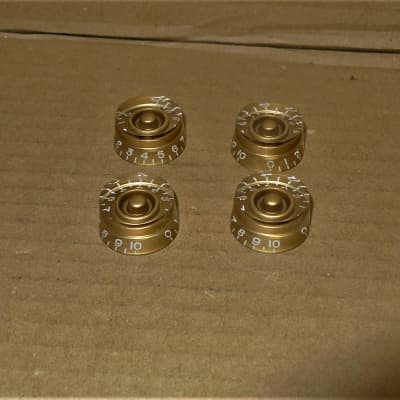 4 Genuine Hofner Gold Volume or Tone Guitar Control Speed Knobs For Verythin Guitar  or Bass image 2