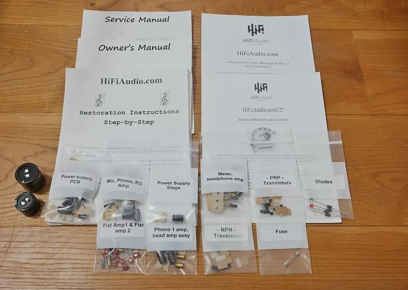 Sony TA-2000 F restoration kit filter capacitor repair rebuild fix  			