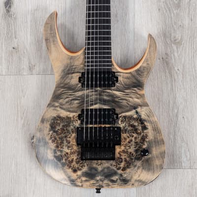 Mayones Duvell Elite Pro 7 Guitar, 7-String, Ebony, Trans Graphite Satin image 1