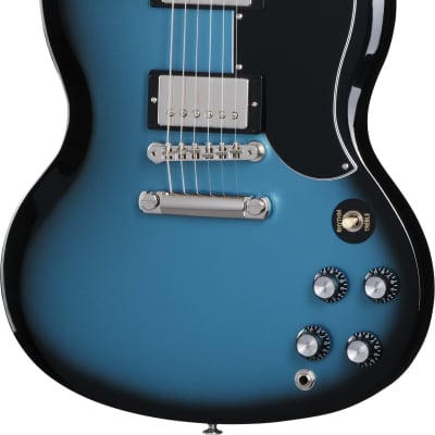 Gibson SG Standard 61 Stop Bar Pelham Blue Burst w/case image 2