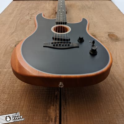 Fender American Acoustasonic Stratocaster Black 2021 w/ Gig Bag image 7
