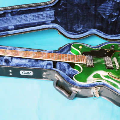 Guild Newark St. Collection Starfire IV ST  - Emerald Green W/ Case image 5