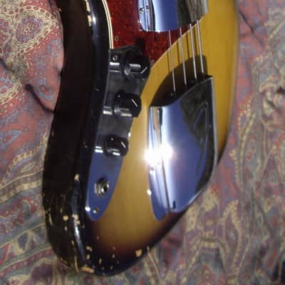 Fender Jazz Bass Lefty 1972 Sunburst Maple Neck Black Block RARE !!! image 11