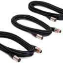 Samson MC18 18' Microphone Cable, XLR Male to Female, 3 Pack