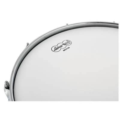 Ludwig LM405K Acrolite Hammered Aluminum Shell Snare Drum with Twin Lugs, 6.5"x 14" image 8