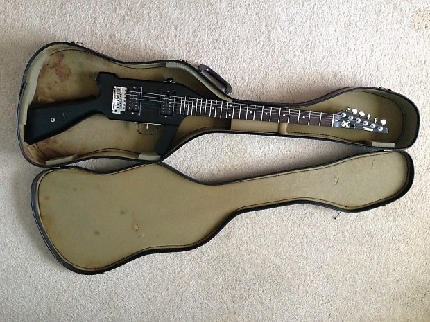 Hondo Machine Gun Guitar 1980's Black