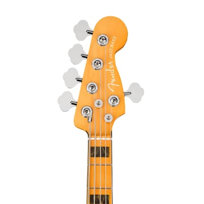 [PREORDER] Fender American Ultra 5-String Jazz Bass Guitar, Maple FB, Arctic Pearl image 5