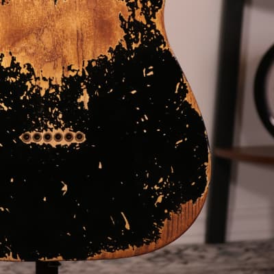 Fender Custom Shop Double Esquire 1950 Super Heavy Relic - Maple Fingerboard, Black image 12