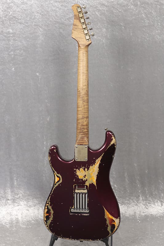 Xotic XSC-2 Dark Candy Apple Red Over 3-Tone Sunburst Heavy